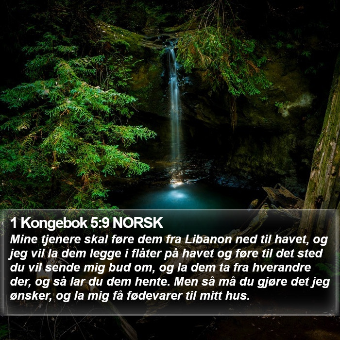 1 Kongebok 5:9 NORSK Bible Study