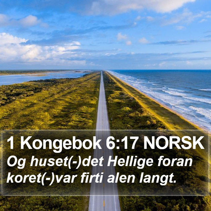 1 Kongebok 6:17 NORSK Bible Study