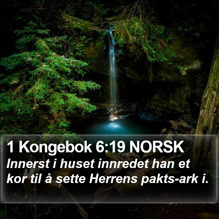 1 Kongebok 6:19 NORSK Bible Study
