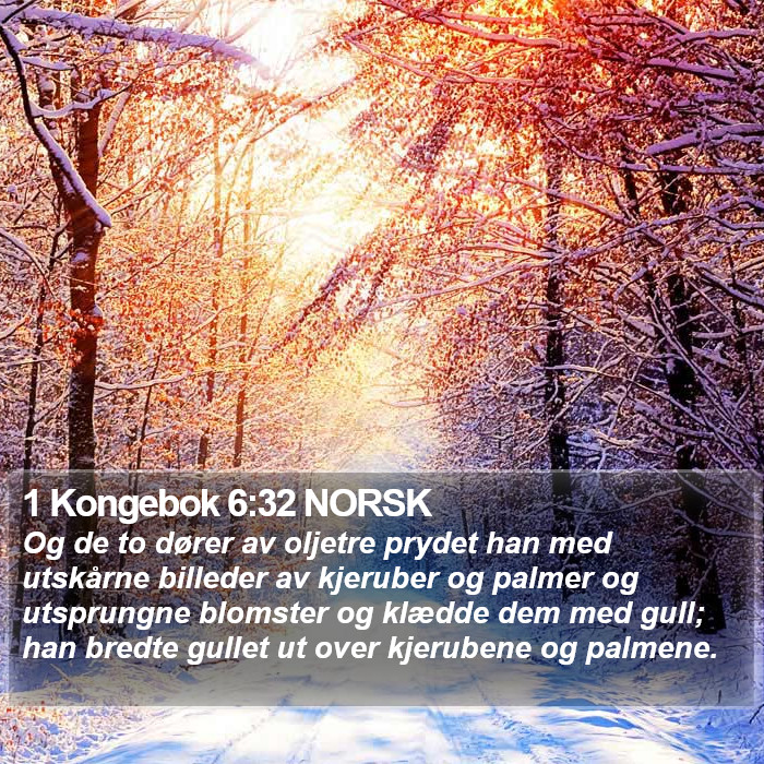 1 Kongebok 6:32 NORSK Bible Study