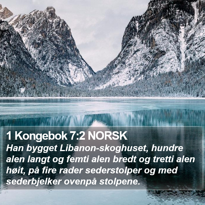 1 Kongebok 7:2 NORSK Bible Study