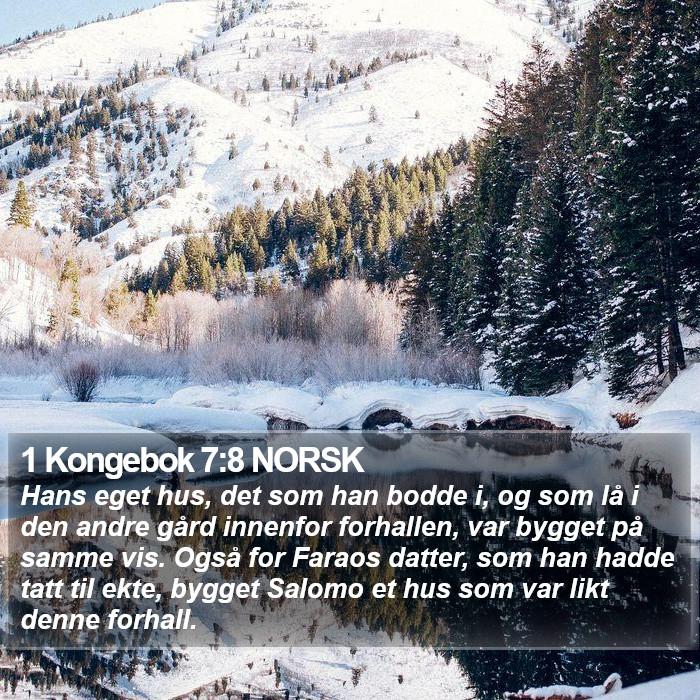 1 Kongebok 7:8 NORSK Bible Study