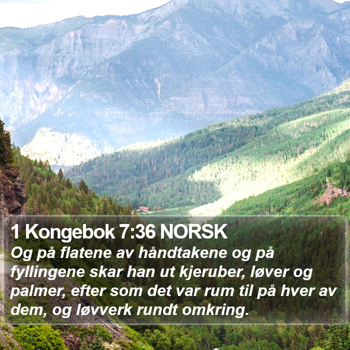 1 Kongebok 7:36 NORSK Bible Study