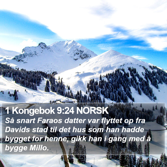 1 Kongebok 9:24 NORSK Bible Study