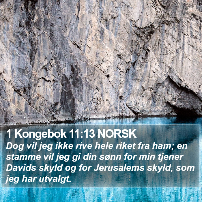 1 Kongebok 11:13 NORSK Bible Study