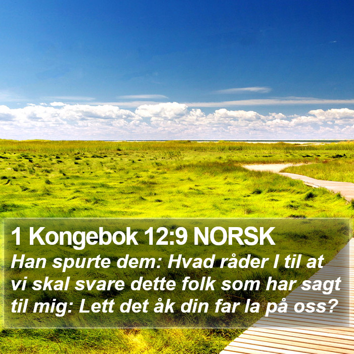 1 Kongebok 12:9 NORSK Bible Study