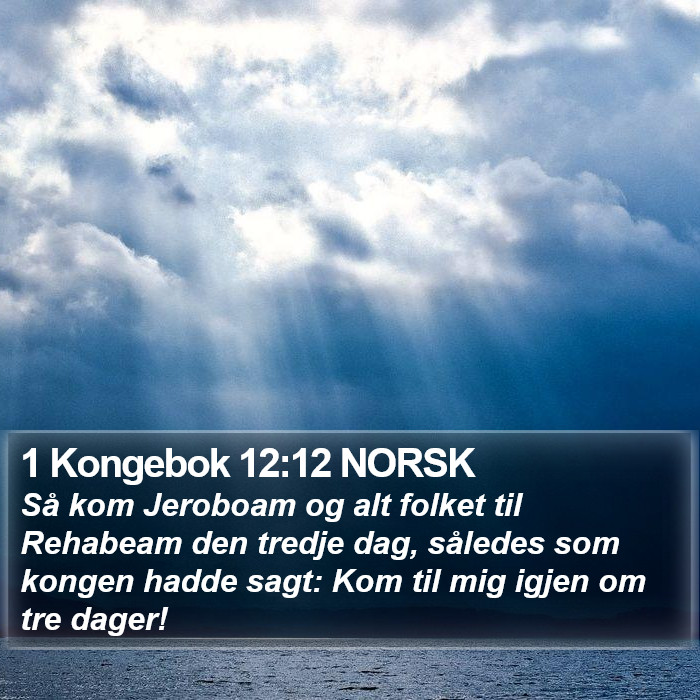 1 Kongebok 12:12 NORSK Bible Study