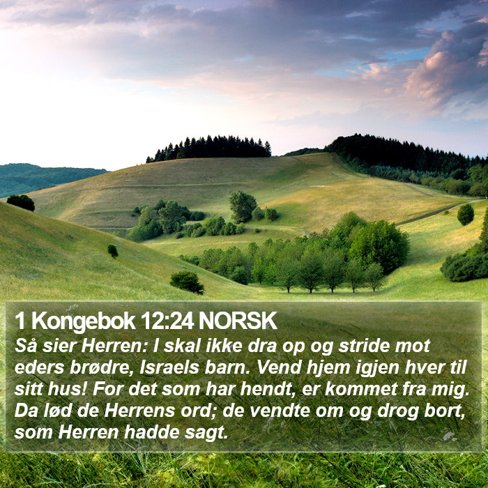 1 Kongebok 12:24 NORSK Bible Study