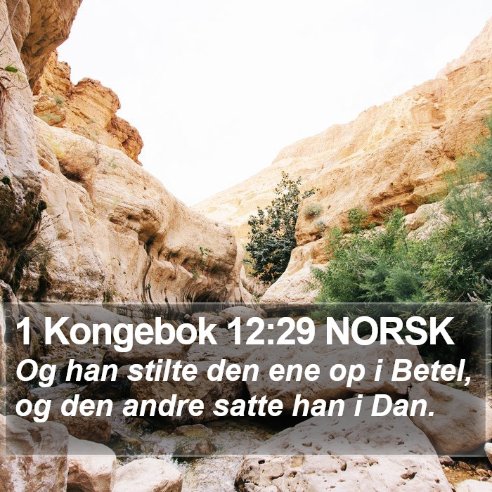 1 Kongebok 12:29 NORSK Bible Study