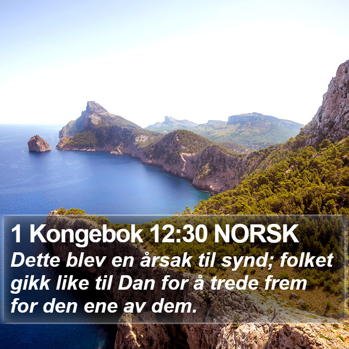 1 Kongebok 12:30 NORSK Bible Study