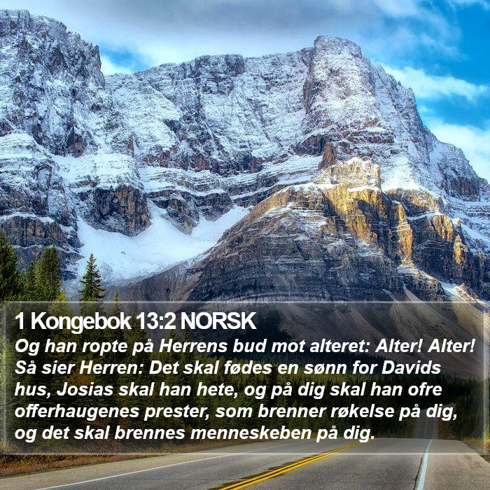 1 Kongebok 13:2 NORSK Bible Study