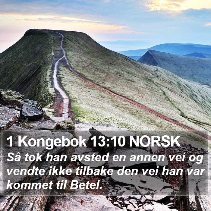 1 Kongebok 13:10 NORSK Bible Study