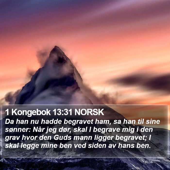 1 Kongebok 13:31 NORSK Bible Study