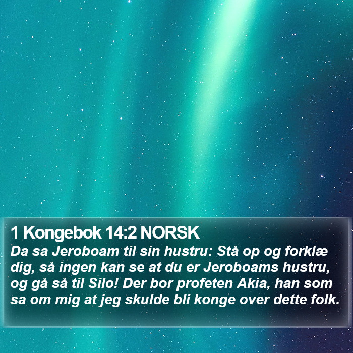 1 Kongebok 14:2 NORSK Bible Study