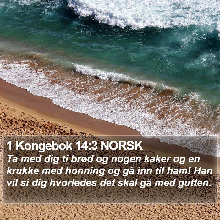 1 Kongebok 14:3 NORSK Bible Study