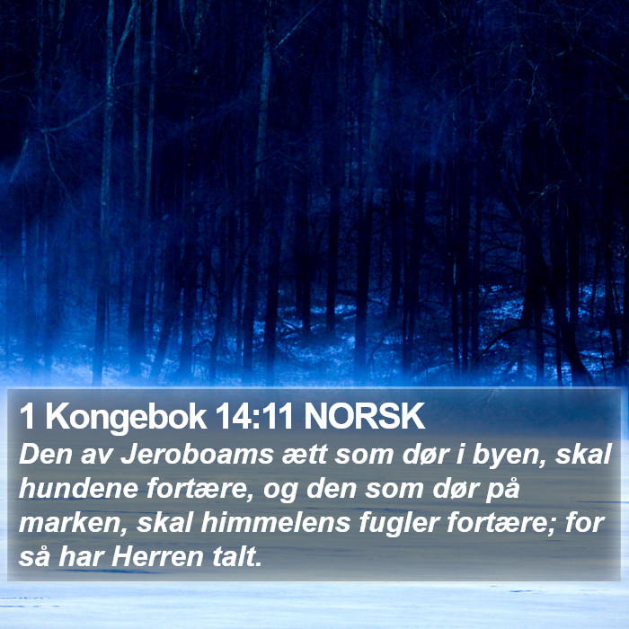 1 Kongebok 14:11 NORSK Bible Study