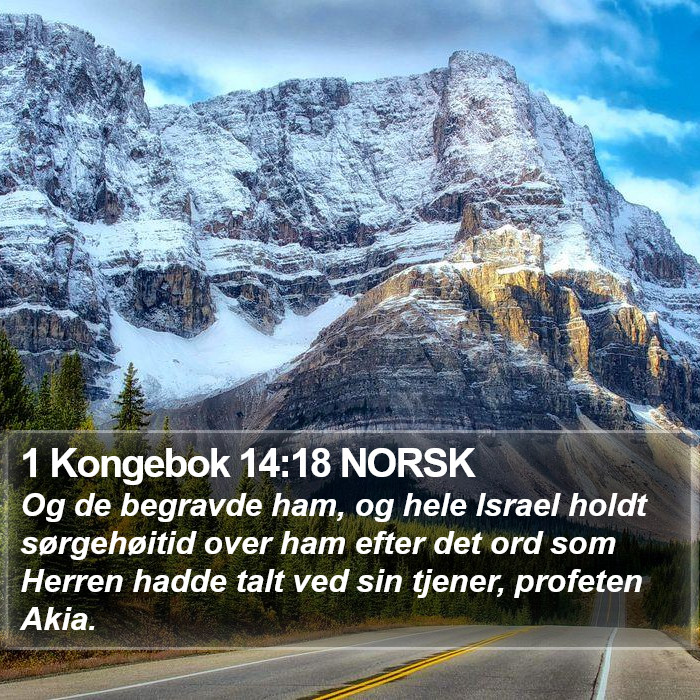 1 Kongebok 14:18 NORSK Bible Study