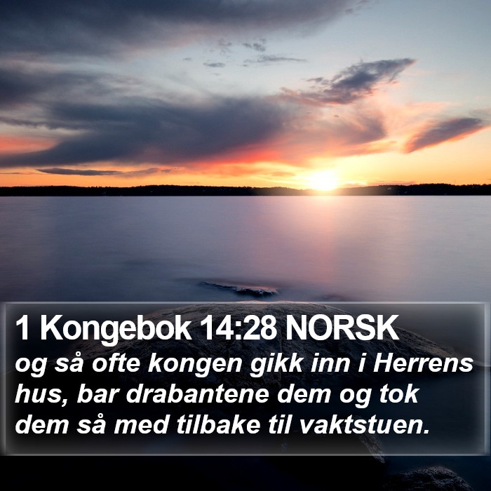 1 Kongebok 14:28 NORSK Bible Study