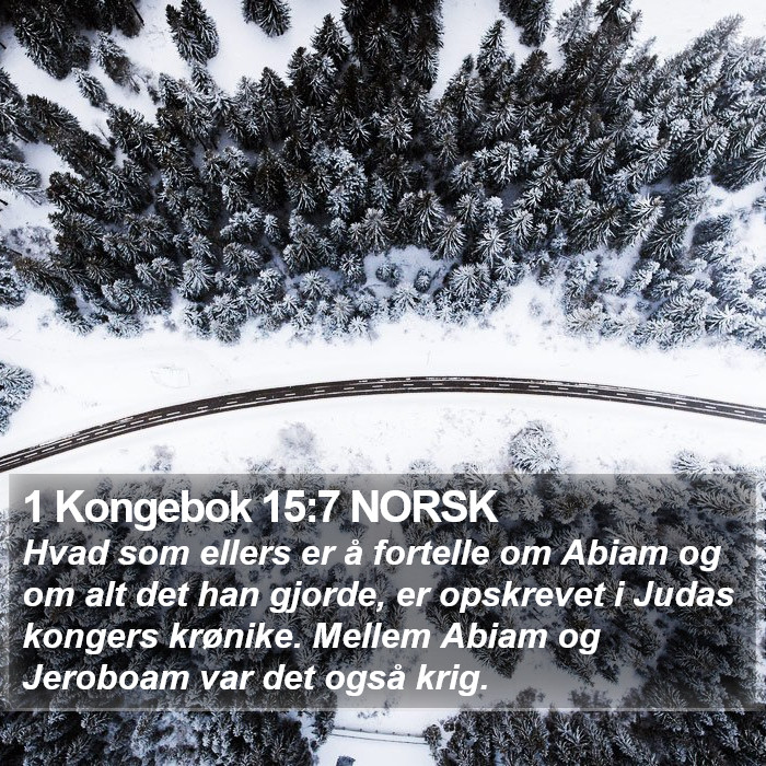 1 Kongebok 15:7 NORSK Bible Study