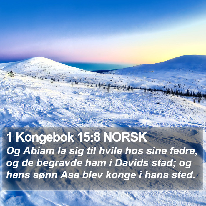 1 Kongebok 15:8 NORSK Bible Study