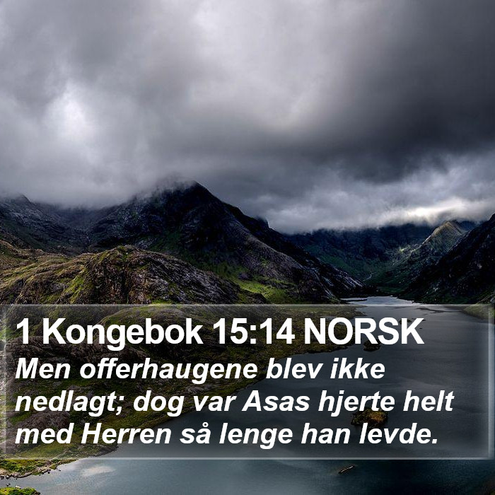 1 Kongebok 15:14 NORSK Bible Study