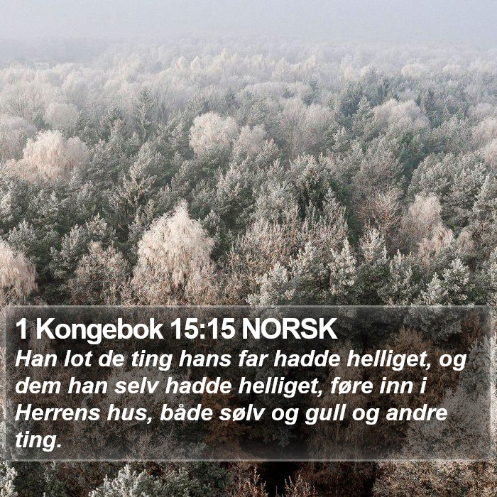 1 Kongebok 15:15 NORSK Bible Study