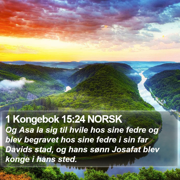 1 Kongebok 15:24 NORSK Bible Study