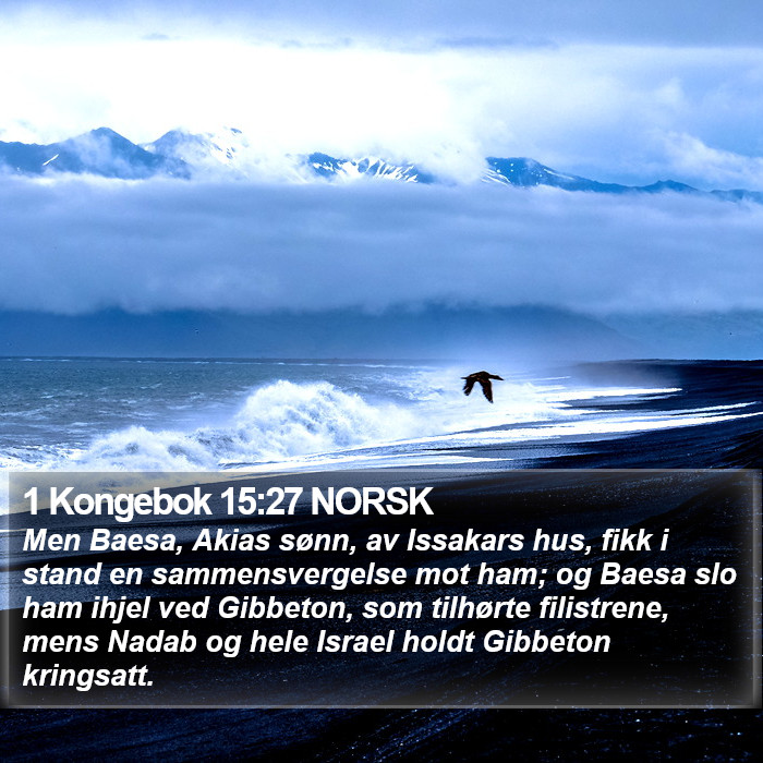 1 Kongebok 15:27 NORSK Bible Study