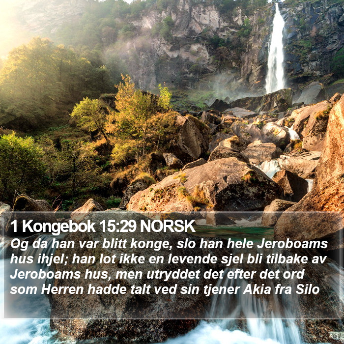 1 Kongebok 15:29 NORSK Bible Study