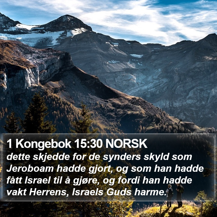 1 Kongebok 15:30 NORSK Bible Study