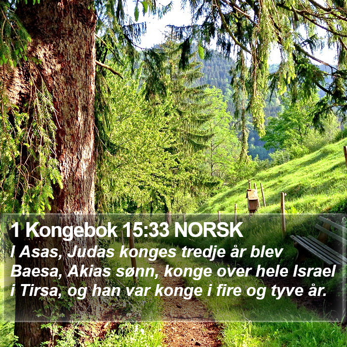 1 Kongebok 15:33 NORSK Bible Study