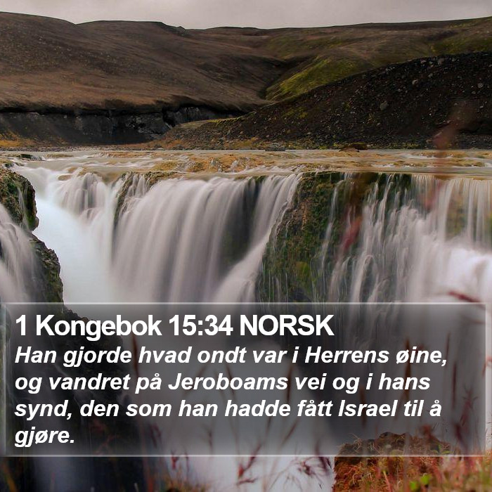 1 Kongebok 15:34 NORSK Bible Study