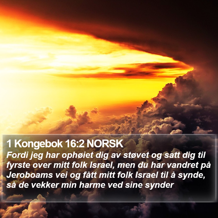 1 Kongebok 16:2 NORSK Bible Study