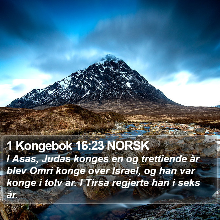 1 Kongebok 16:23 NORSK Bible Study