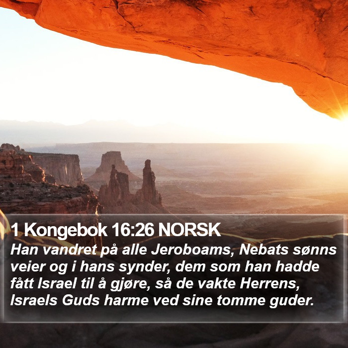 1 Kongebok 16:26 NORSK Bible Study