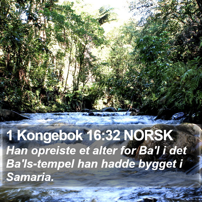 1 Kongebok 16:32 NORSK Bible Study