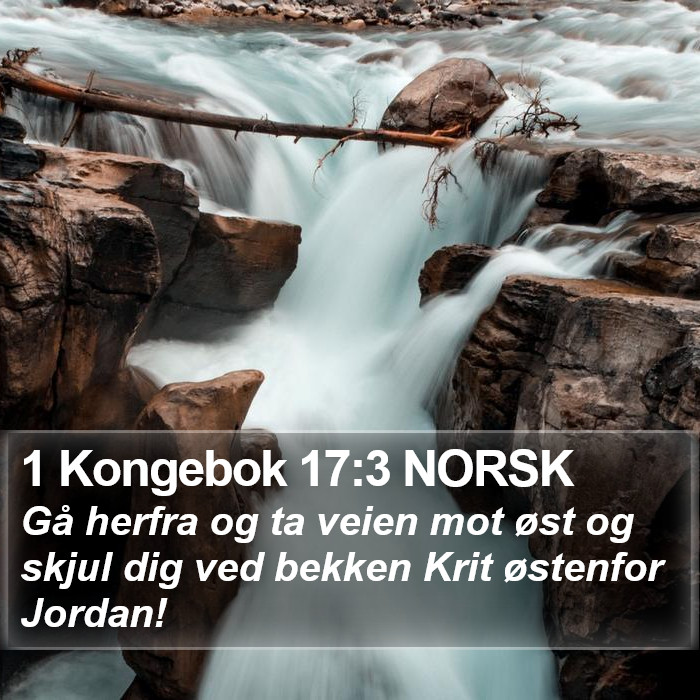 1 Kongebok 17:3 NORSK Bible Study