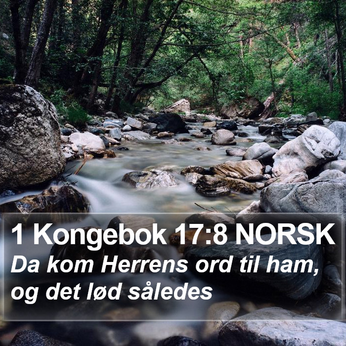 1 Kongebok 17:8 NORSK Bible Study