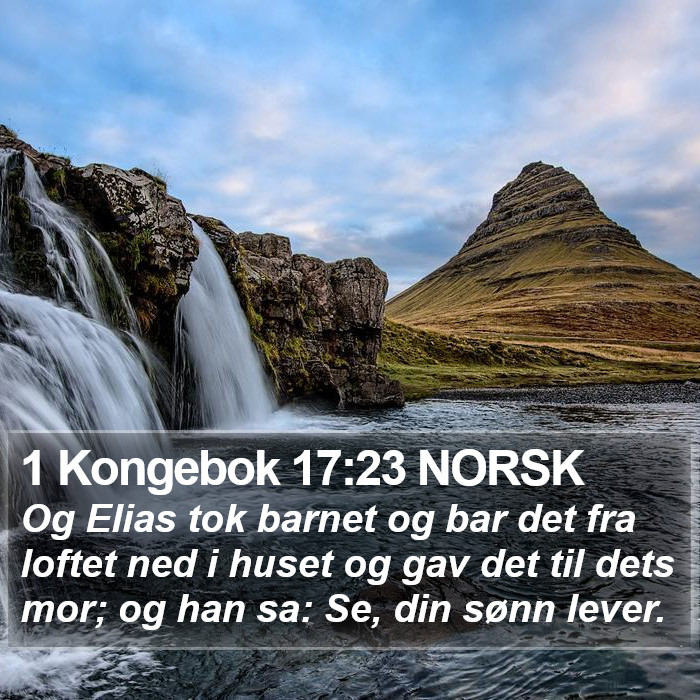 1 Kongebok 17:23 NORSK Bible Study