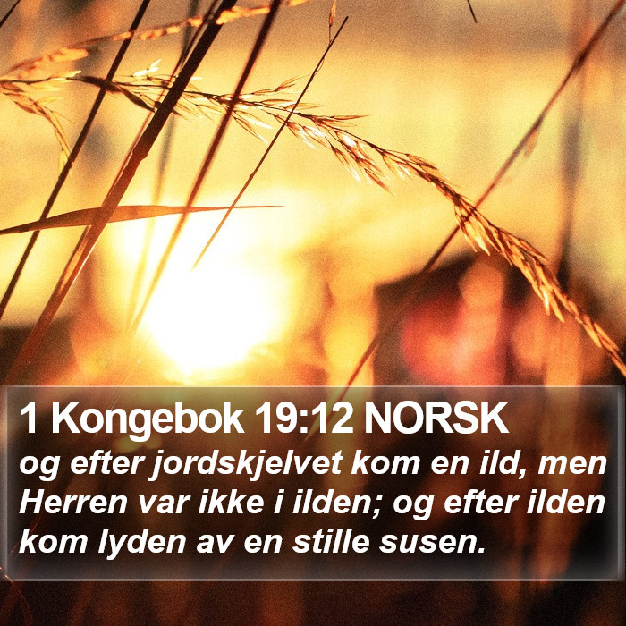 1 Kongebok 19:12 NORSK Bible Study