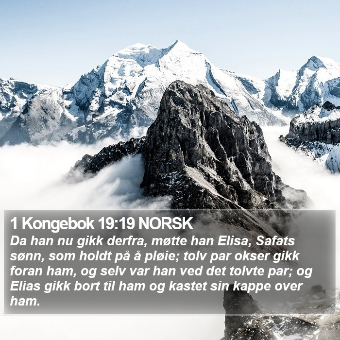 1 Kongebok 19:19 NORSK Bible Study