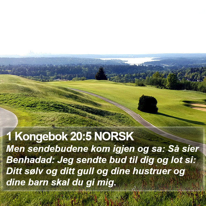 1 Kongebok 20:5 NORSK Bible Study