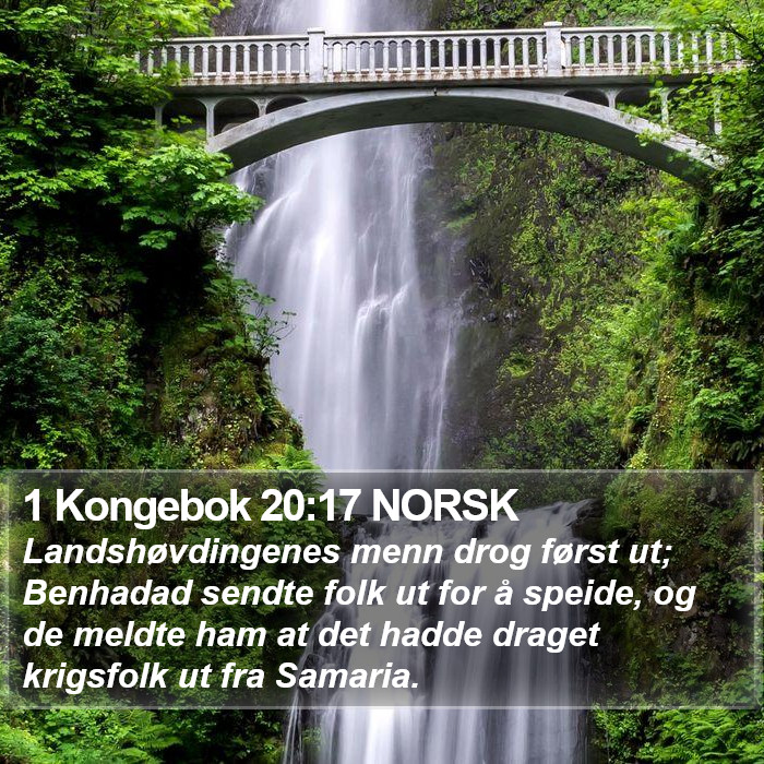 1 Kongebok 20:17 NORSK Bible Study