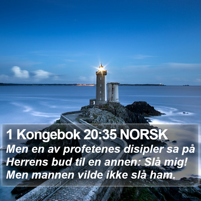 1 Kongebok 20:35 NORSK Bible Study