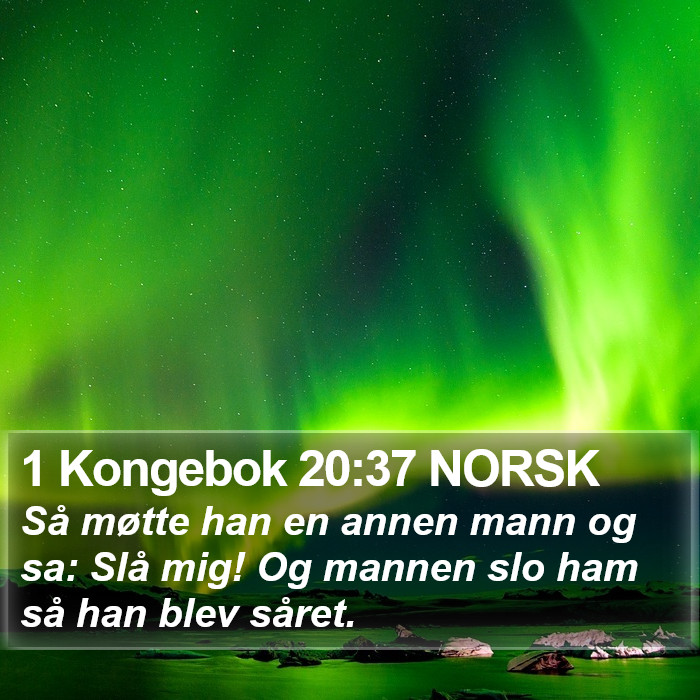 1 Kongebok 20:37 NORSK Bible Study