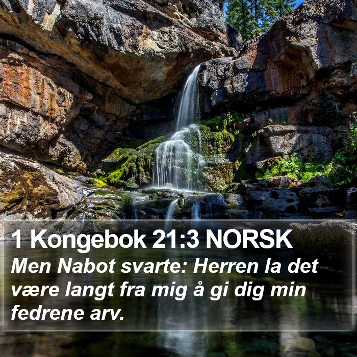 1 Kongebok 21:3 NORSK Bible Study