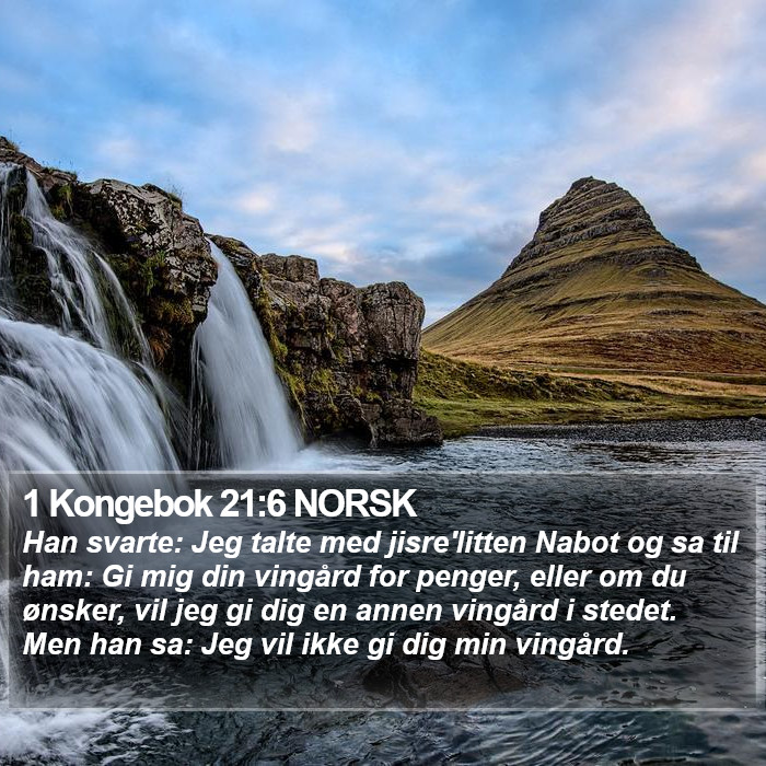 1 Kongebok 21:6 NORSK Bible Study