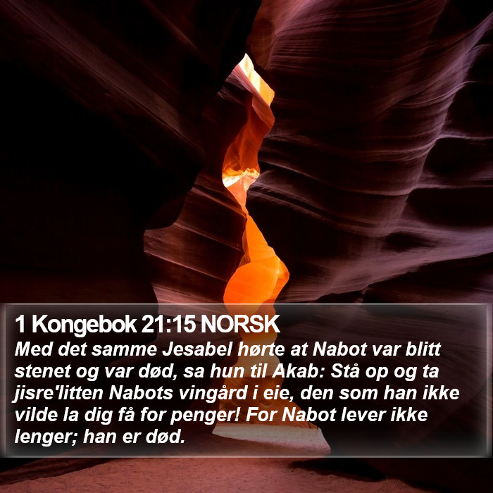 1 Kongebok 21:15 NORSK Bible Study