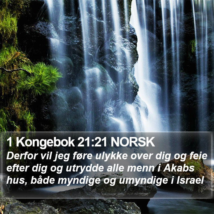 1 Kongebok 21:21 NORSK Bible Study