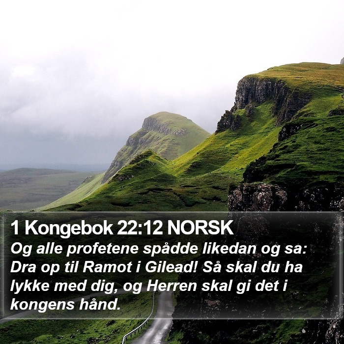 1 Kongebok 22:12 NORSK Bible Study